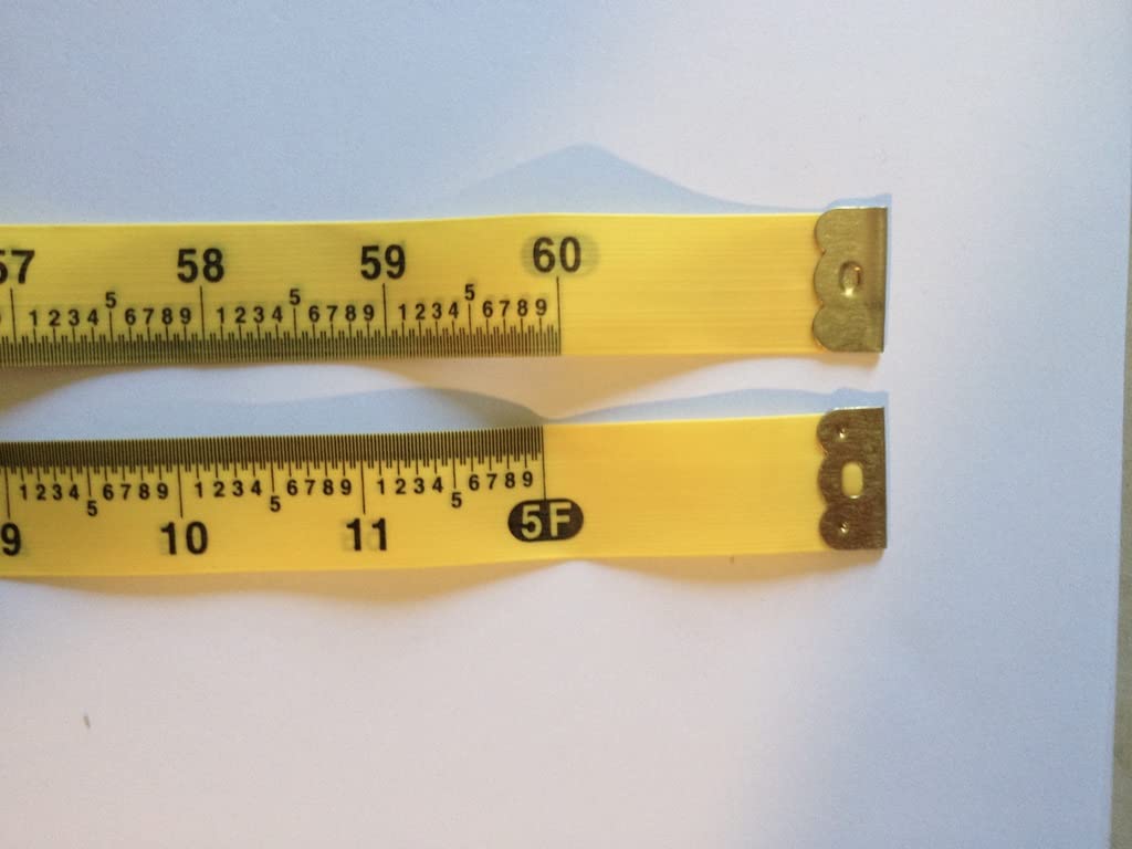 Precision Tape, 5 ft/60 in Fabric Decimal Inch Tape Measure